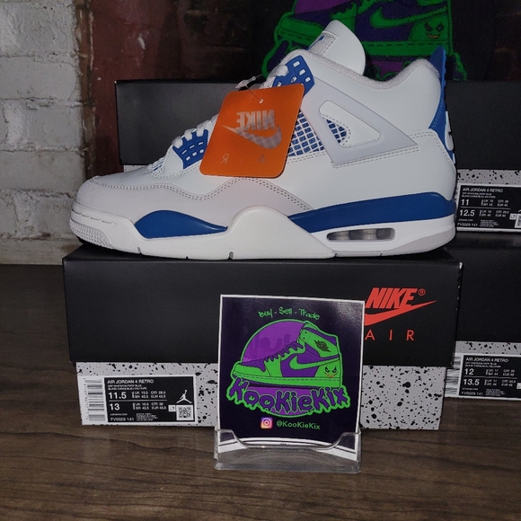 Jordan 4 Military Blue - Picture 4 of 5